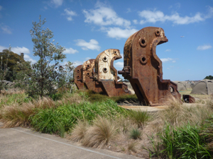 Industrial sculpture at Cockatoo Island